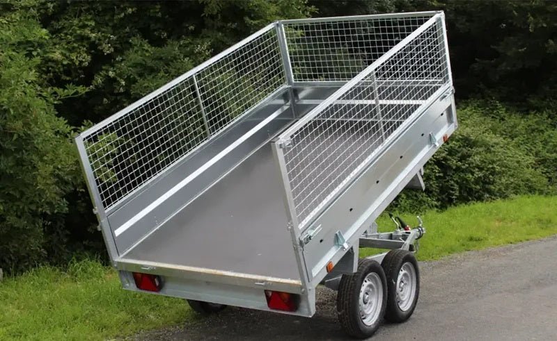 Rimorchio ribaltabile a due assi Lider 39560, dimensioni utili: 253 x 147 x