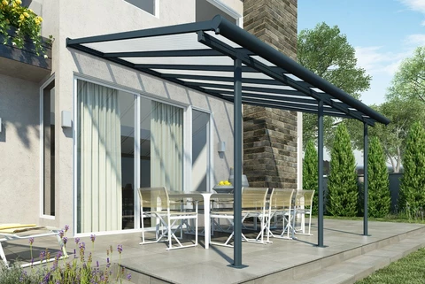 Coperture per terrazze in alluminio Sierra Palram – Canopia 3 x 4,25 m grigio