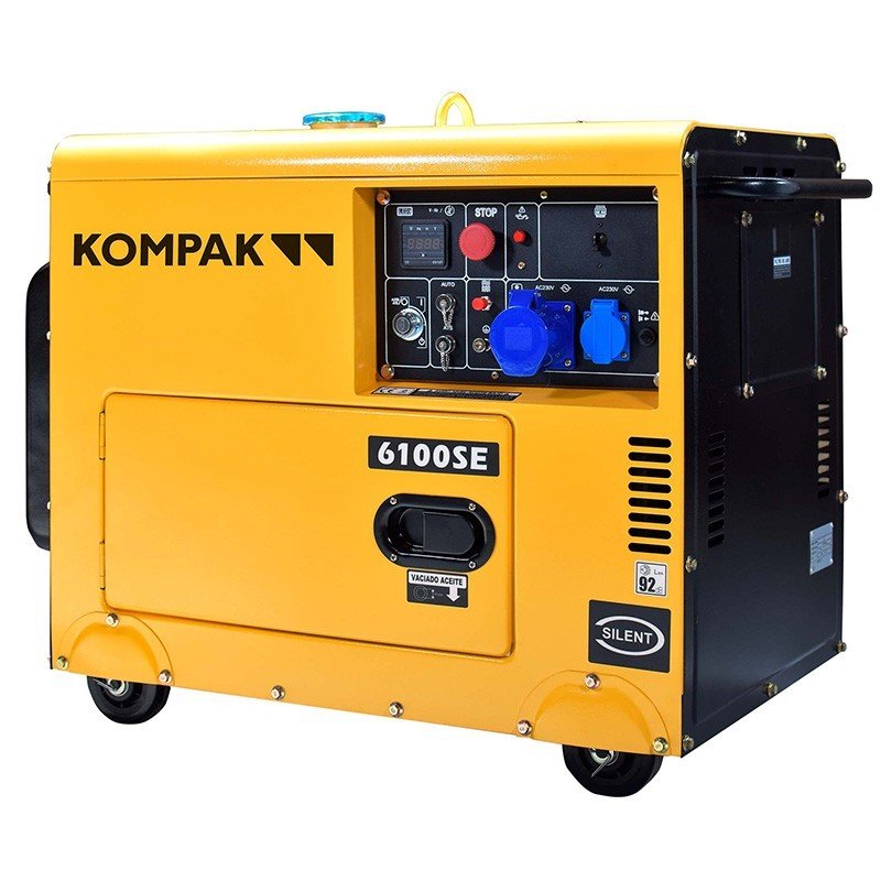 Generatore elettrico diesel Kompak K6100SE monofase 5300 W