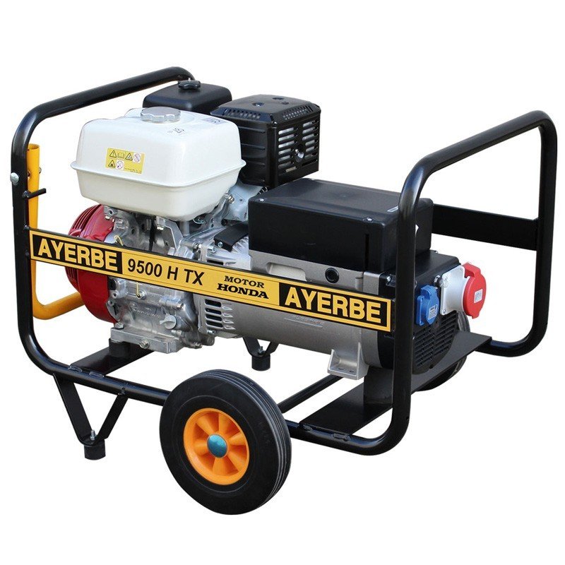 Generatore trifase Ayerbe AY 9500 H TX motore Honda 7600 W