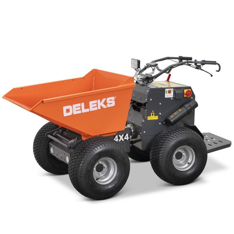 Minidumper elettrico 4×4 Deleks XE-4WDHG con piattaforma