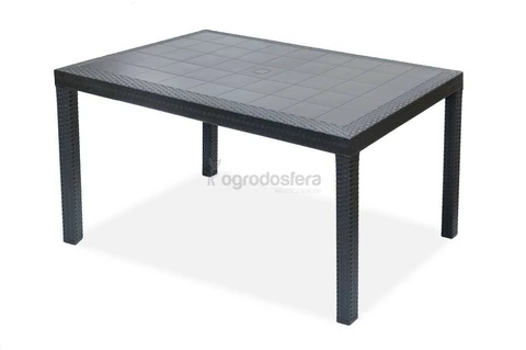 Conjunto de muebles en technorattan Colorado Apetito 8 antracita Bica