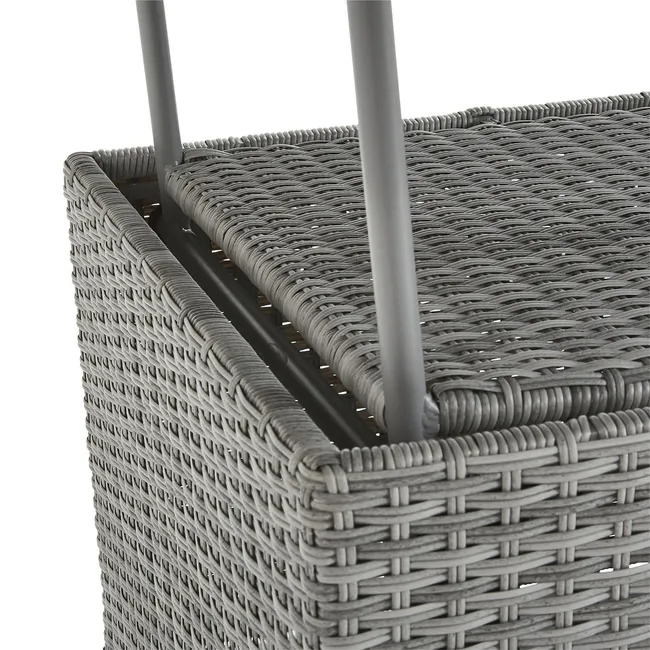 Verandamöbelset NATERIAL Davos aus Aluminium und Rattan 6 Personen