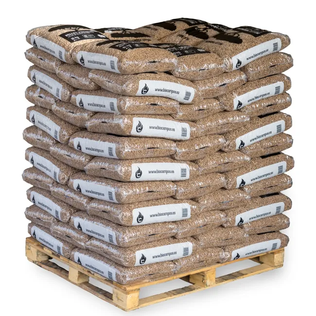 Palette mit 77 Säcken Pellets PIÑONERO