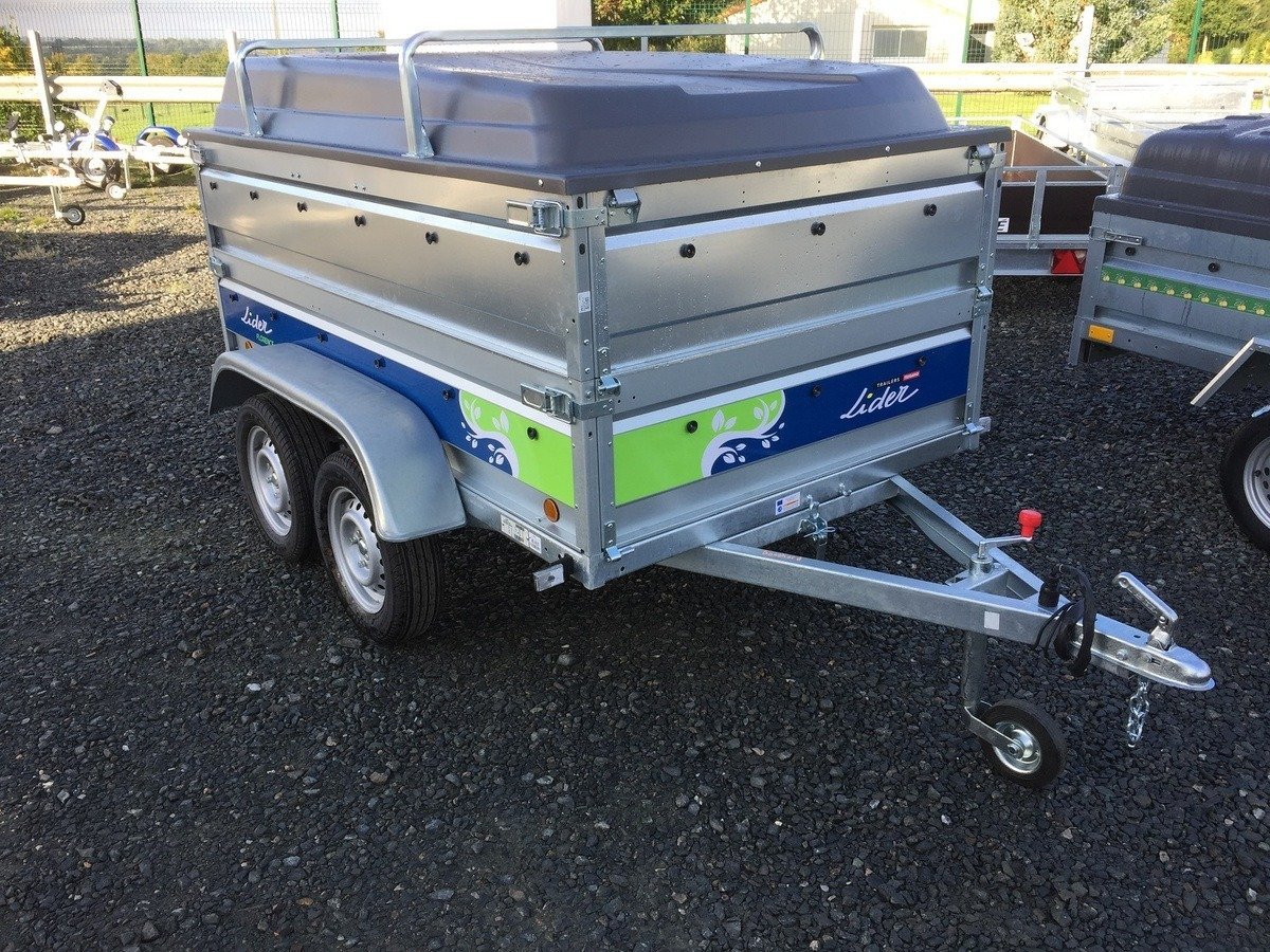 Rimorchio 2 assi Lider Florence 39330 – GVW 500KG O 750KG 2330 x 1320 H39 cm