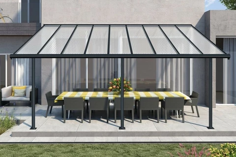 Coperture per terrazze in alluminio Sierra Palram – Canopia 3 x 5,46 grigio