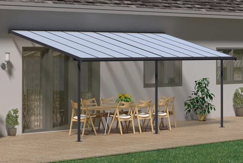 Coperture per terrazze in alluminio Sierra Palram – Canopia 3 x 6,1 m grigio